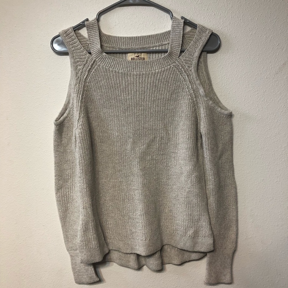 open shoulder sweater